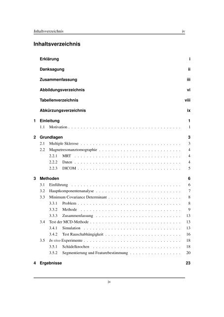 Multimodale Segmentierung und Klassifikation zerebraler Läsionen ...