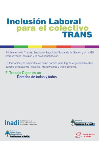 (pdf) Cuadernillo de Inclusión Laboral para el Colectivo Trans - Inadi