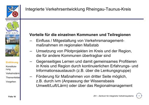 Herzlichen Willkommen zur Integrierten Verkehrsentwicklung im ...