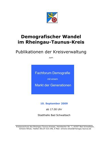 Gesamtberichte - Rheingau - Taunus - Kreis