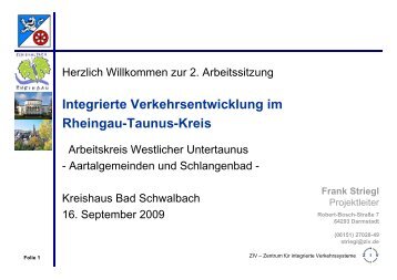 2. Arbeitssitzung am 16. September 09 - Agenda - Rheingau ...