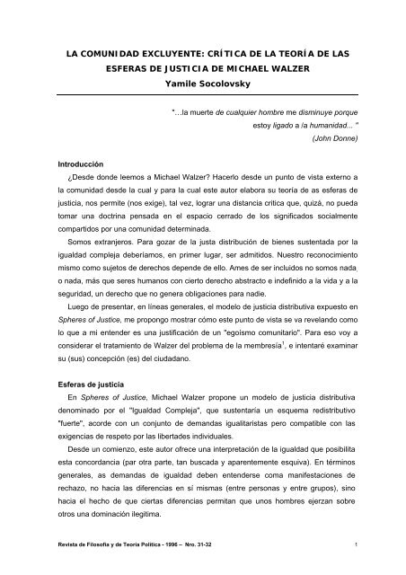 La comunidad excluyente - Memoria Académica - Universidad ...