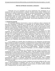 Reforma del Estado venezolano y educación Pedro José Rivas ...
