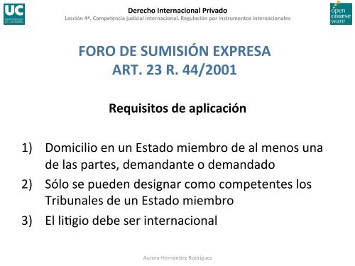 Derecho Internacional Privado