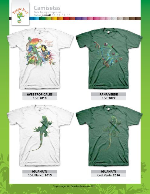 Diseños ecológicos exclusivos • Blusas • Camisetas • - Tropic Joe´s