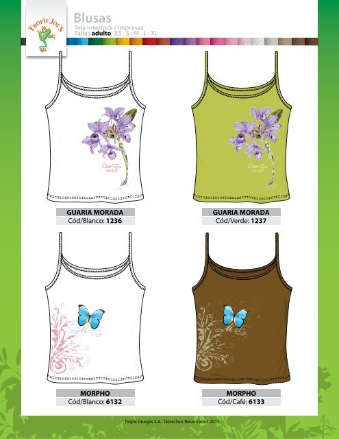 Diseños ecológicos exclusivos • Blusas • Camisetas • - Tropic Joe´s