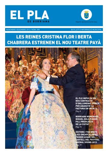 les reines cristina flor i berta chabrera estrenen el nou ... - burriana