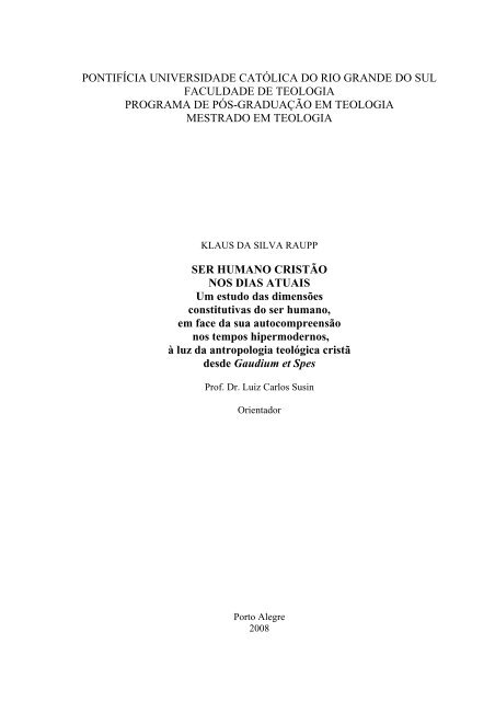 DOC 41 - GAUDIUM ET SPES - CONSTITUIÇÃO PASTORAL DO CONCÍLIO VATICANO II  SOBRE A IGREJA NO MUNDO DE HOJE