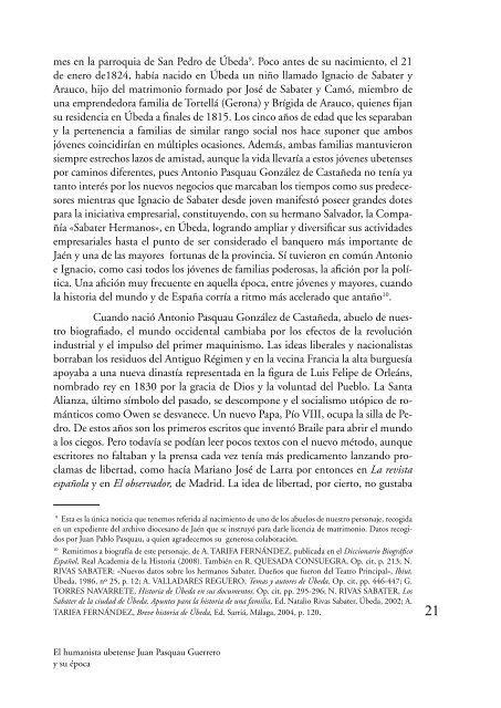 El Humanista ubetense Juan Pasquau Guerrero y su época