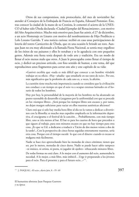 El Humanista ubetense Juan Pasquau Guerrero y su época