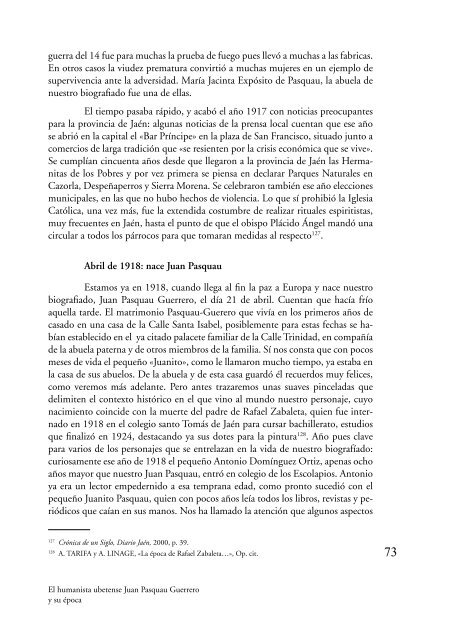 El Humanista ubetense Juan Pasquau Guerrero y su época