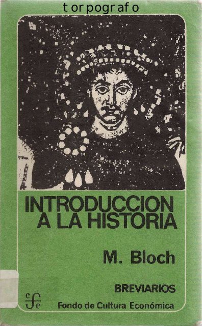 Marc Bloch, Introducción a la Historia