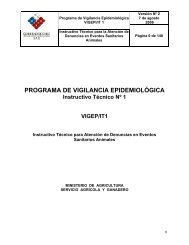 programa de vigilancia epidemiológica - Servicio Agrícola y Ganadero