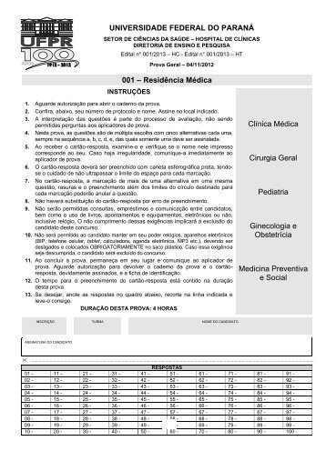 UNIVERSIDADE FEDERAL DO PARANÁ 001 ... - MEDGRUPO