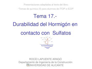 Tema 17.-Durabilidad del Hormigón en contacto con - RUA ...