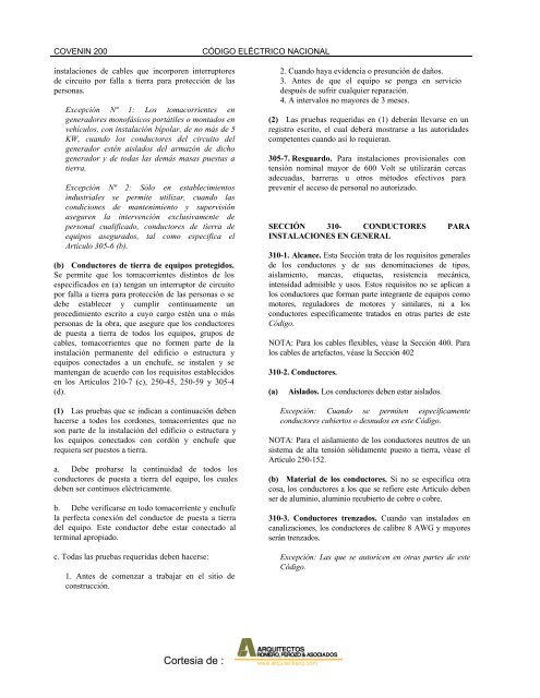COVENIN 0200-1999 Código Eléctrico Nacional.pdf - Arquitectos RP