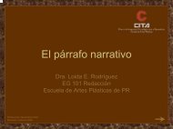 El párrafo narrativo - CITA