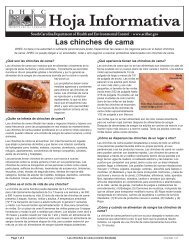 Bed Bugs Detailed Version - Spanish - Department of Health and ...