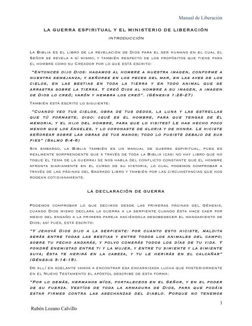 La Guerra Espiritual Y El Ministerio De Liberación Iglesia - 