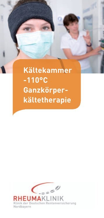 Informationsbroschüre Kältekammer - Rheumaklinik Bad Aibling