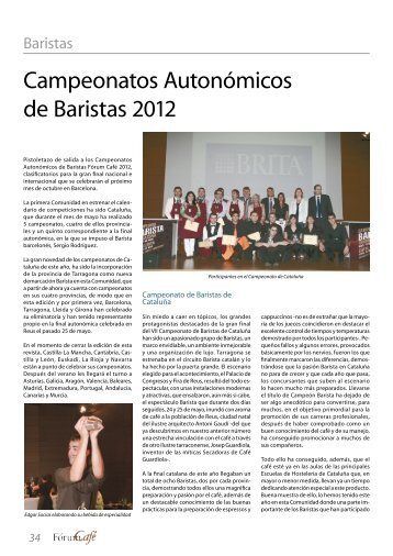 Campeonatos Autonómicos de Baristas 2012 - Fórum Cultural del Café