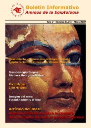 Descargar boletín en formato PDF - Amigos de la Egiptología
