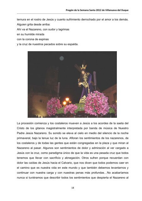 Pregón de la Semana Santa 2012 - Villanueva del Duque