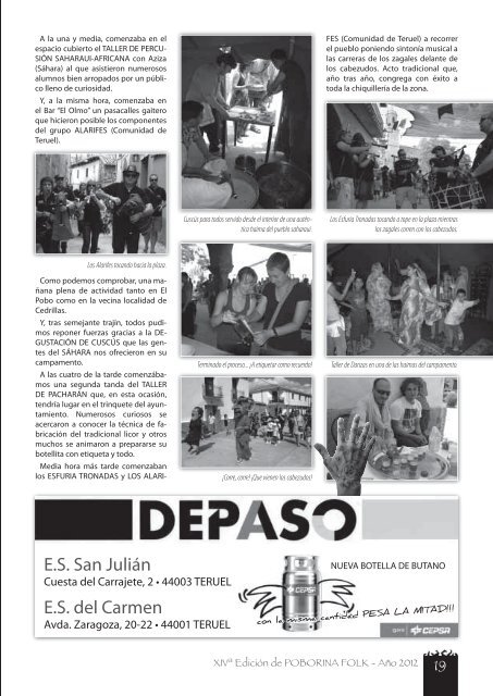 REVISTA del FESTIVAL INTERNACIONAL DE ... - Poborina Folk