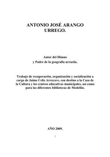 Antonio J. Arango - Urrao