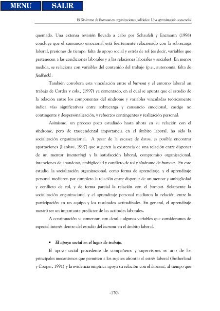 El Síndrome de Burnout en organizaciones policiales - Biblioteca ...