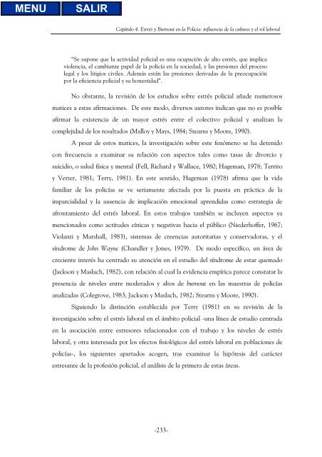 El Síndrome de Burnout en organizaciones policiales - Biblioteca ...