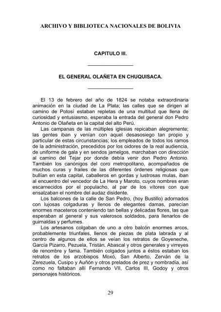 GUERRA DOMESTICA - Archivo y Biblioteca Nacionales de Bolivia