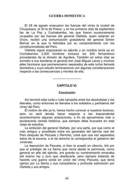 GUERRA DOMESTICA - Archivo y Biblioteca Nacionales de Bolivia