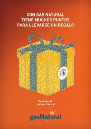 con gas natural tiene muchos puntos para llevarse un regalo