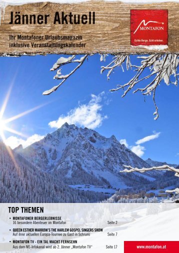 TOP THEMEN - Hochmontafon