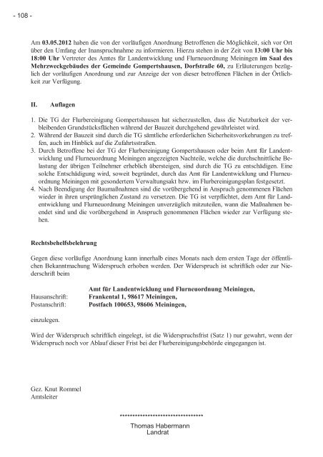 Amtsblatt im pdf-Format zum download - Landkreis Rhön-Grabfeld