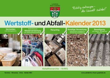 Wertstoff-und Abfall-Kalender 2013 - Landkreis Rhön-Grabfeld