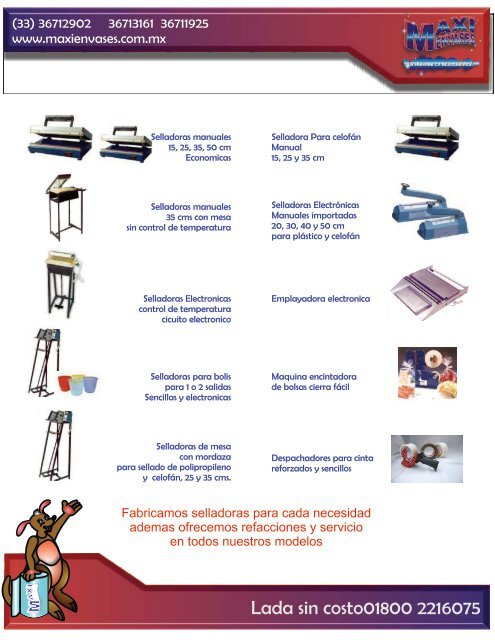 bajar catalogo de productos - Maxi Envases