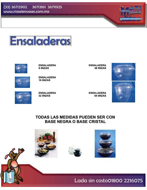 bajar catalogo de productos - Maxi Envases