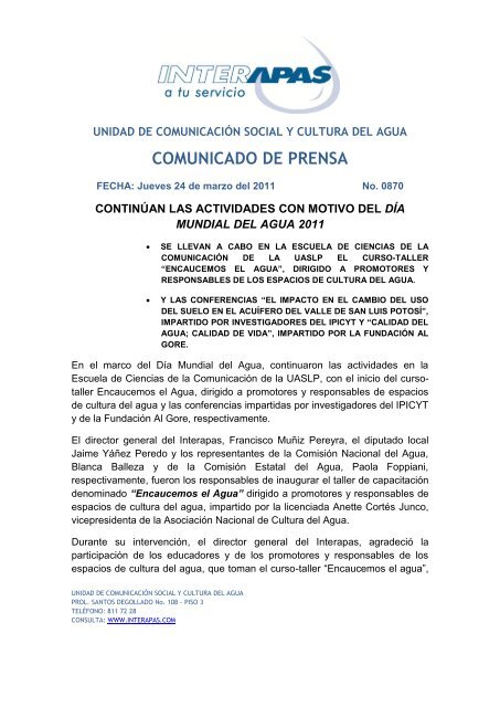 Comunicado De Prensa