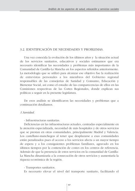 El Estado del Bienestar en la Comunidad de Castilla-La Mancha