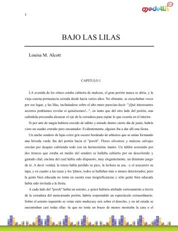 Alcott_ Louisa M.- Bajo las Lilas.pdf - Portal Educativo de Medellín