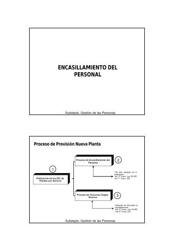 Requisitos para el encasillamiento del personal - Servicio de Salud ...