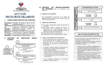 Tríptico encasillamiento no profesionales - Servicio de Salud Valdivia