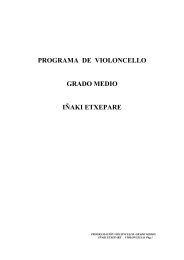 PROGRAMA DE VIOLONCELLO GRADO MEDIO IÑAKI ETXEPARE