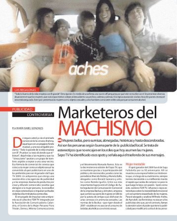 Marketeros del machismo (Descargar PDF) - FEM TV