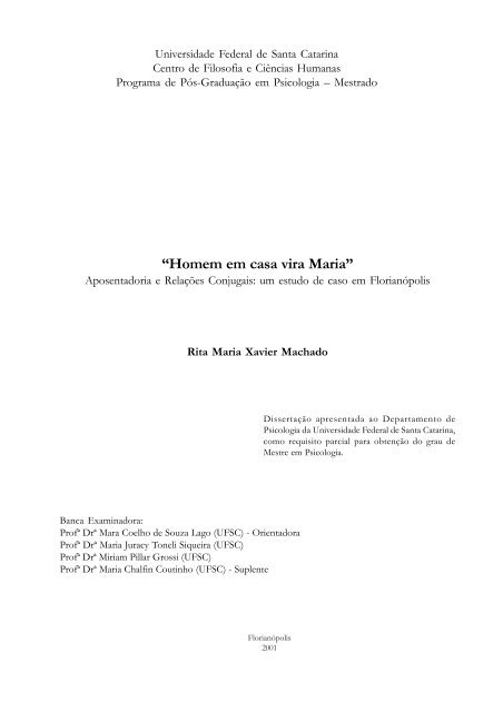 Homem em casa vira Maria.pmd - Repositório Institucional da UFSC ...