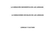 LA LENGUA COMO DIASISTEMA doc de apoyo a ... - adistanciaginer