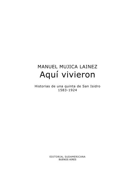 Aquí vivieron - Lengua, Literatura y Comunicación Cuarto año