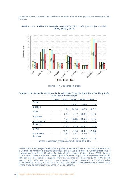 La empleabilidad de los jóvenes en Castilla y León - Consejo ...